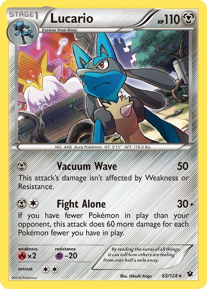 Lucario - 63/124 (Cosmos Holo) (063/124) (Miscellaneous Cards & Products)