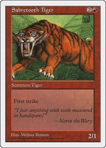 Image for Sabretooth Tiger [Fifth Edition]