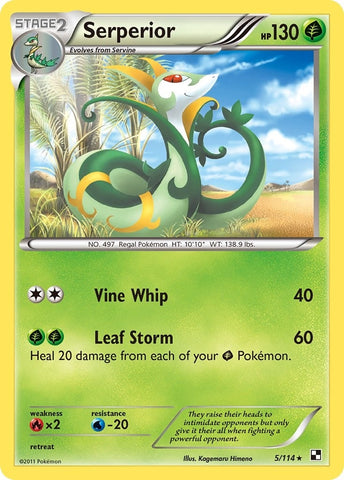 Image for Serperior - 5/114 (Green Tornado Theme Deck Exclusive) (005/114) - Pokemon