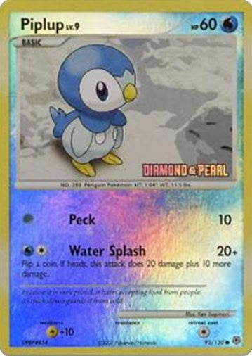 Image for Piplup (093/100) [Burger King Promos]