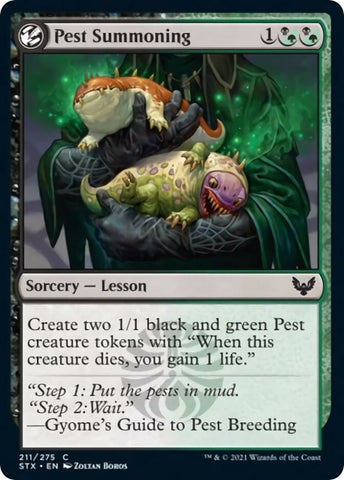 Image for Pest Summoning (211) [Strixhaven: School of Mages]
