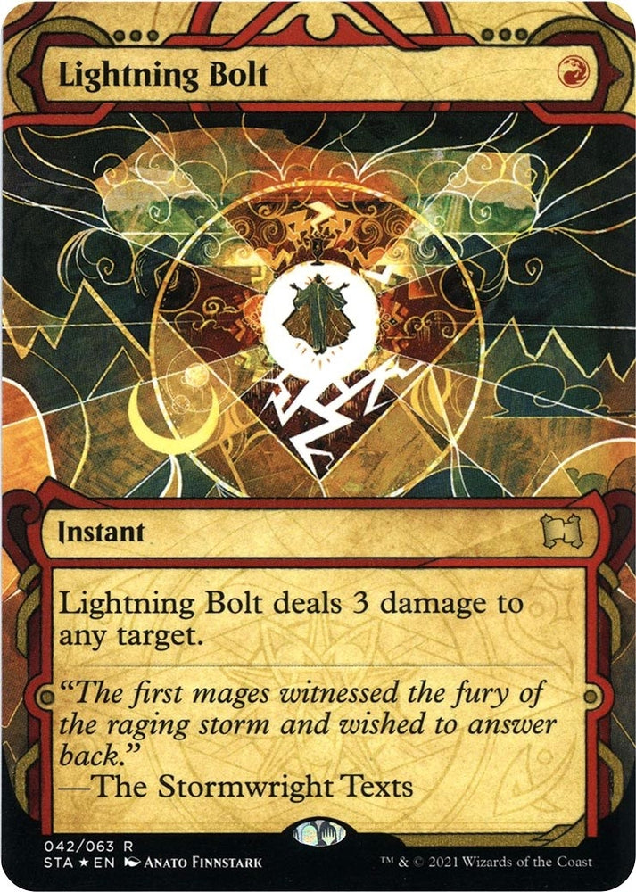 Image for Lightning Bolt (Foil Etched) (42) [Strixhaven: Mystical Archives]