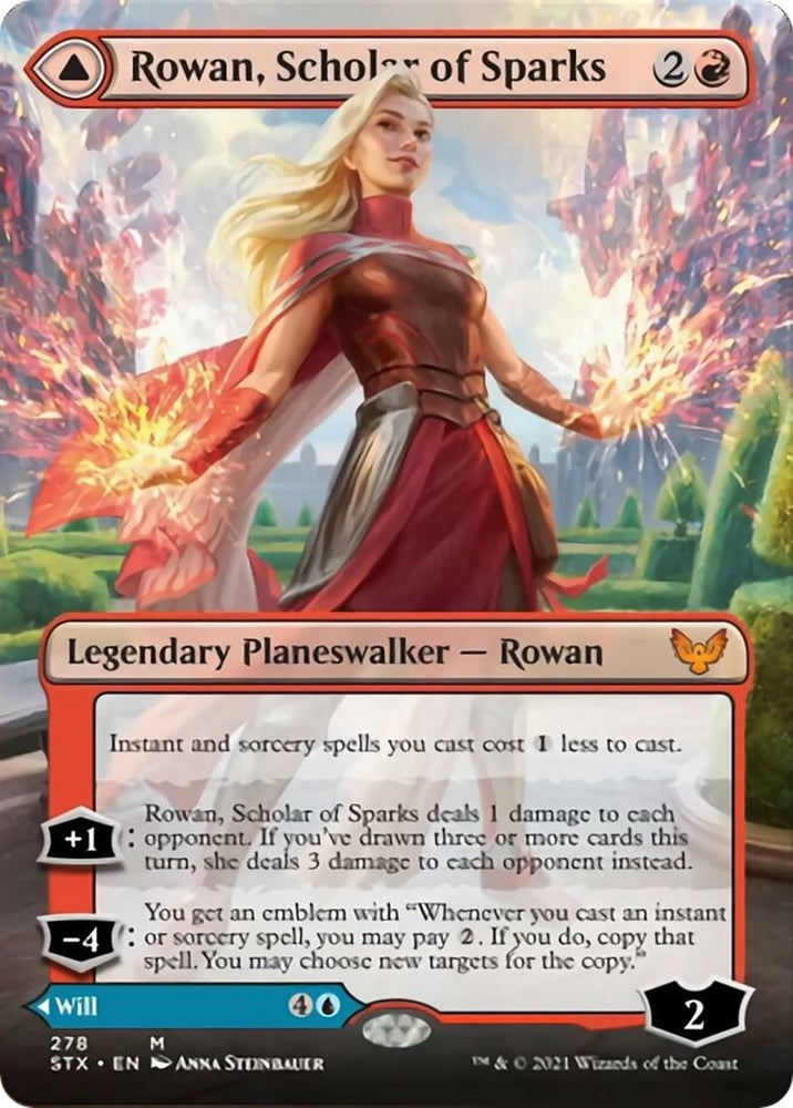 Image for Rowan, Scholar of Sparks (Borderless) (278) [Strixhaven: School of Mages]
