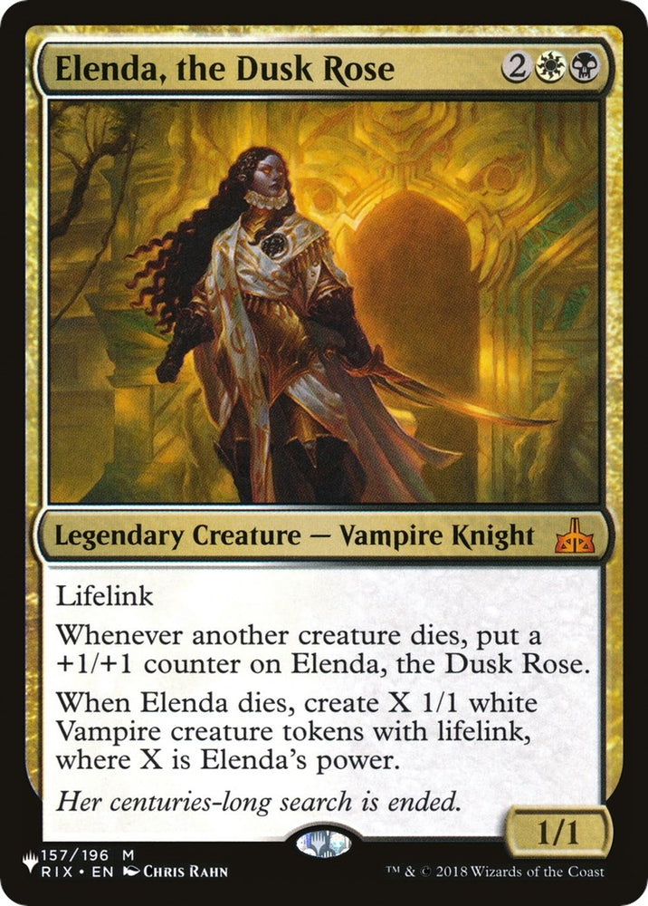Image for Elenda, the Dusk Rose (157) [The List Reprints]