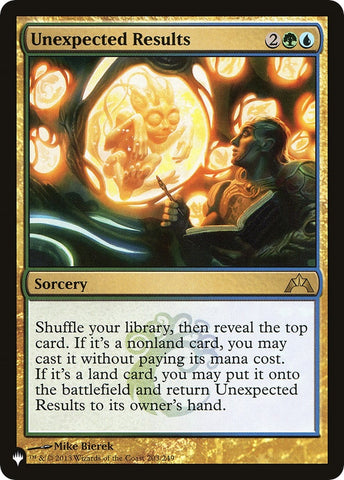 Image for Unexpected Results (203) [The List Reprints]