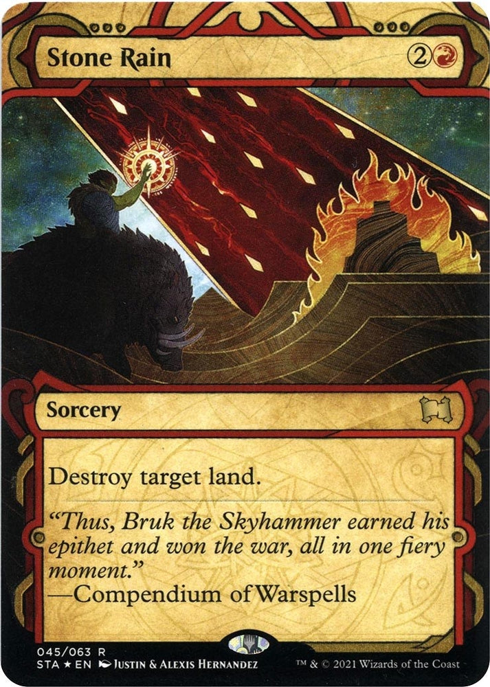 Image for Stone Rain (Foil Etched) (45) - Magic: The Gathering