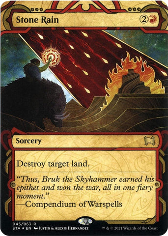 Image for Stone Rain (Foil Etched) (45) - Magic: The Gathering