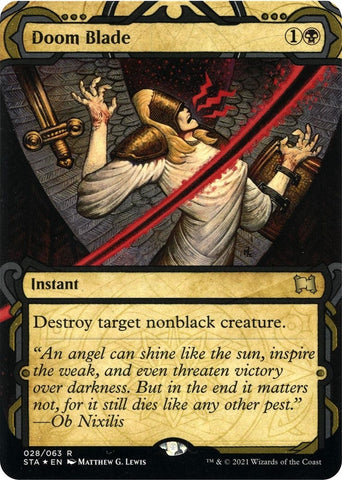 Image for Doom Blade (Foil Etched) (28) [Strixhaven: Mystical Archives]