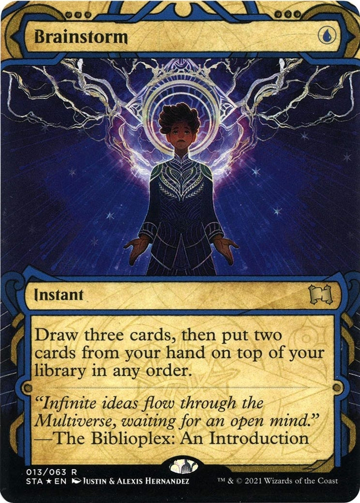 Image for Brainstorm (Foil Etched) (13) [Strixhaven: Mystical Archives]