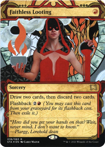 Image for Faithless Looting (Foil Etched) (38) [Strixhaven: Mystical Archives]
