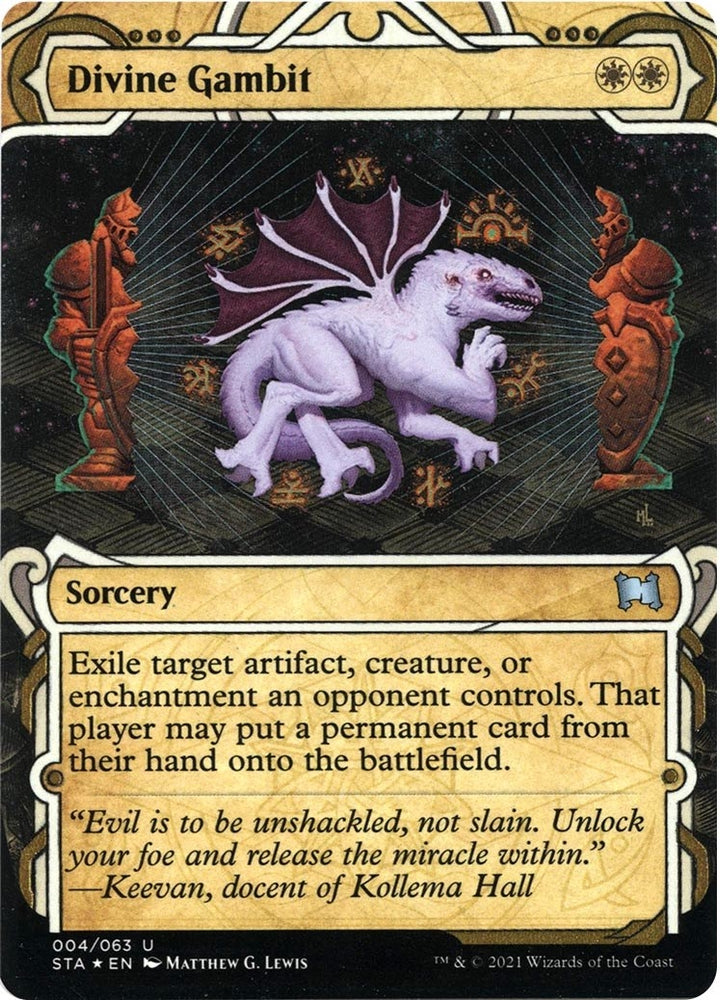 Image for Divine Gambit (Foil Etched) (4) [Strixhaven: Mystical Archives]
