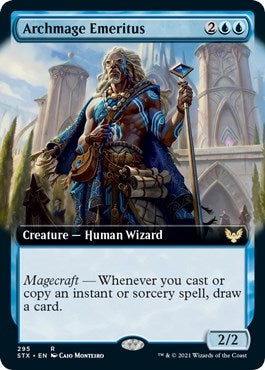 Image for Archmage Emeritus (Extended Art) (295) [Strixhaven: School of Mages]