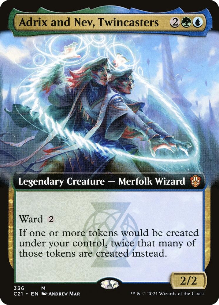 Image for Adrix and Nev, Twincasters (Extended Art) (336) [Commander 2021]