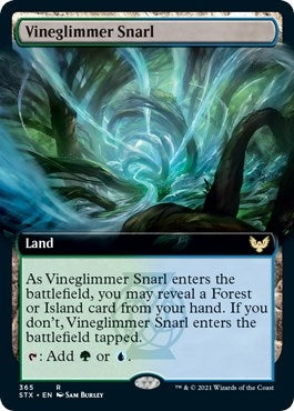 Image for Vineglimmer Snarl (Extended Art) (365) [Strixhaven: School of Mages]