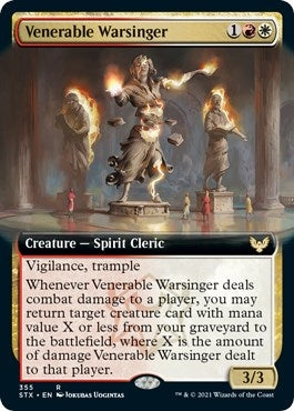 Image for Venerable Warsinger (Extended Art) (355) [Strixhaven: School of Mages]