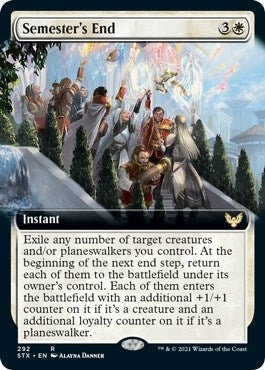 Image for Semester's End (Extended Art) (292) [Strixhaven: School of Mages]