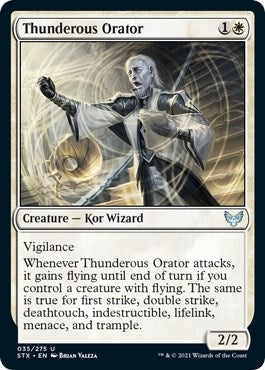 Image for Thunderous Orator (35) [Strixhaven: School of Mages]