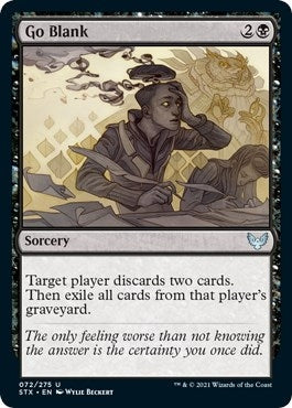 Image for Go Blank (72) [Strixhaven: School of Mages]