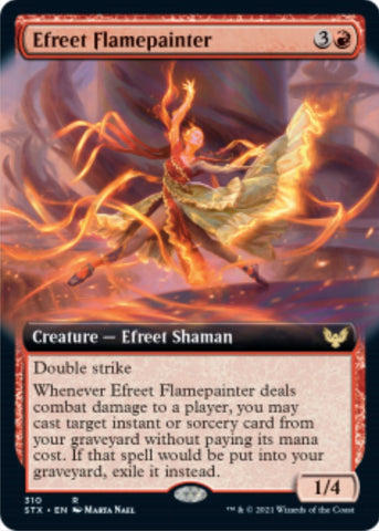 Image for Efreet Flamepainter (Extended Art) (310) [Strixhaven: School of Mages]