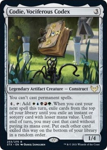 Image for Codie, Vociferous Codex (253) [Strixhaven: School of Mages]
