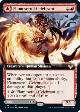 Image for Flamescroll Celebrant (Extended Art) (324) [Strixhaven: School of Mages]
