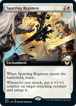 Image for Sparring Regimen (Extended Art) (293) - Magic: The Gathering