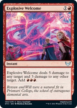 Image for Explosive Welcome (100) [Strixhaven: School of Mages]