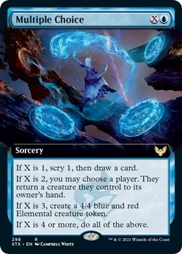 Image for Multiple Choice (Extended Art) (298) [Strixhaven: School of Mages]
