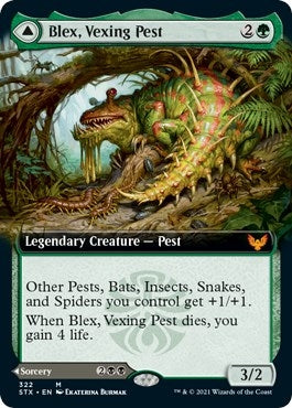 Image for Blex, Vexing Pest (Extended Art) (322) [Strixhaven: School of Mages]