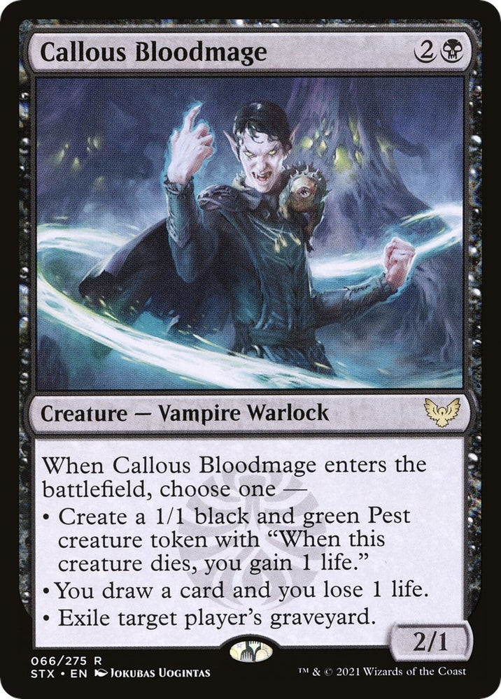 Image for Callous Bloodmage (66) [Strixhaven: School of Mages]