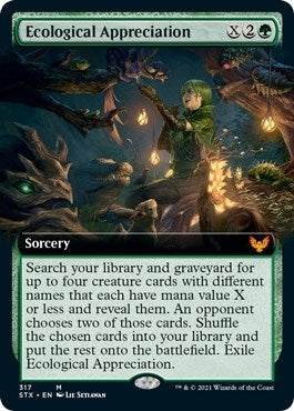 Image for Ecological Appreciation (Extended Art) (317) [Strixhaven: School of Mages]