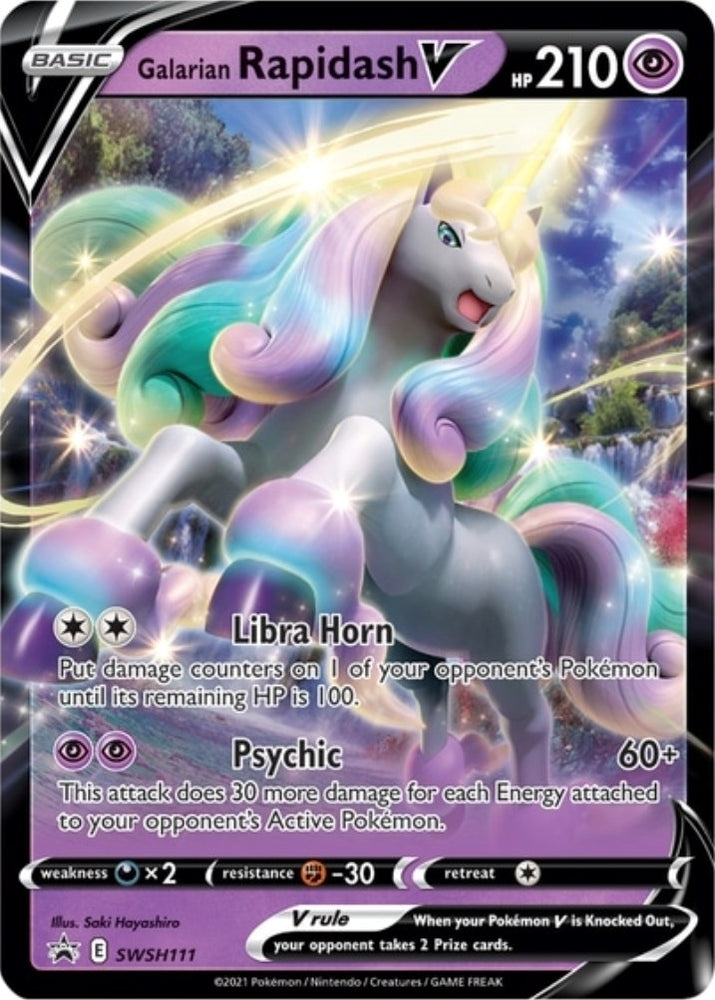Image for Galarian Rapidash V - SWSH111 (SWSH111) [SWSH: Sword & Shield Promo Cards]