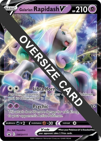 Image for Galarian Rapidash V (SWSH111) [Jumbo Cards]