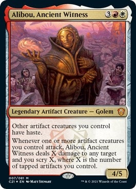 Image for Alibou, Ancient Witness (7) [Commander 2021]