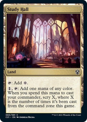 Image for Study Hall (80) [Commander 2021]