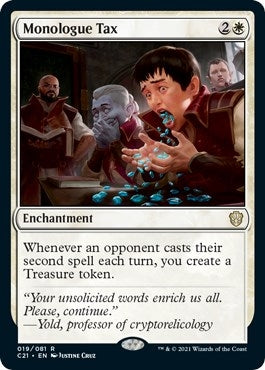 Image for Monologue Tax (19) [Commander 2021]