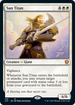 Image for Sun Titan (106) [Commander 2021]