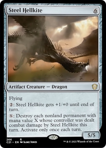 Image for Steel Hellkite (266) [Commander 2021]