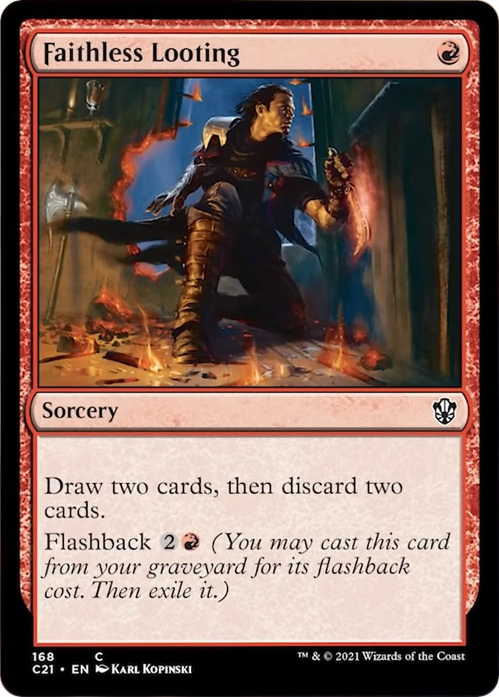 Image for Faithless Looting (168) [Commander 2021]