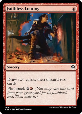 Image for Faithless Looting (168) [Commander 2021]