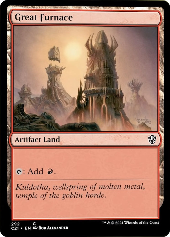 Image for Great Furnace (292) [Commander 2021]