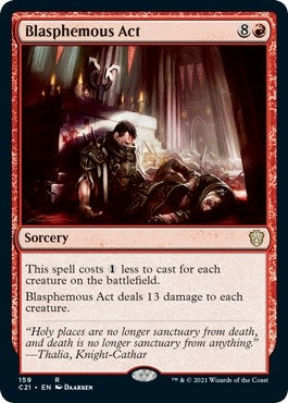 Image for Blasphemous Act (159) [Commander 2021]