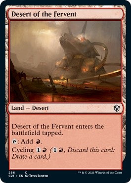 Image for Desert of the Fervent (286) [Commander 2021]