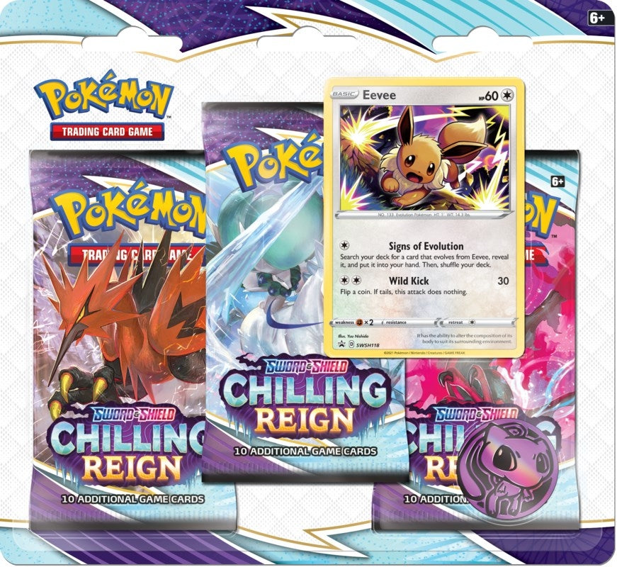 Image for Chilling Reign 3 Pack Blister [Eevee] [SWSH06: Chilling Reign]