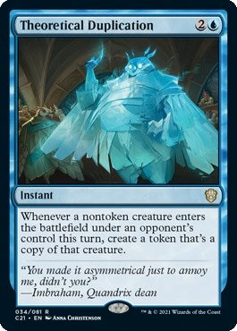 Image for Theoretical Duplication (34) [Commander 2021]