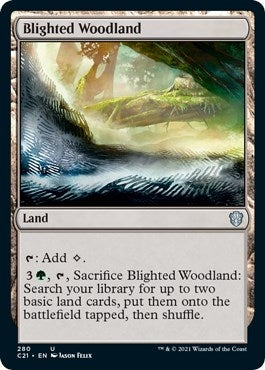 Image for Blighted Woodland (280) [Commander 2021]