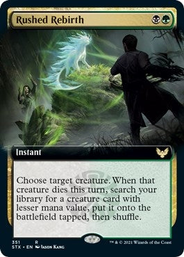 Image for Rushed Rebirth (Extended Art) (351) - Magic: The Gathering