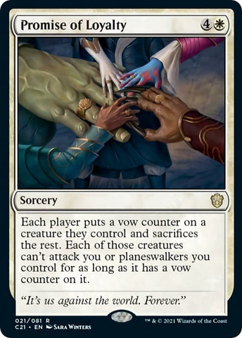 Image for Promise of Loyalty (21) [Commander 2021]
