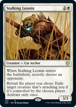 Image for Stalking Leonin (105) [Commander 2021]