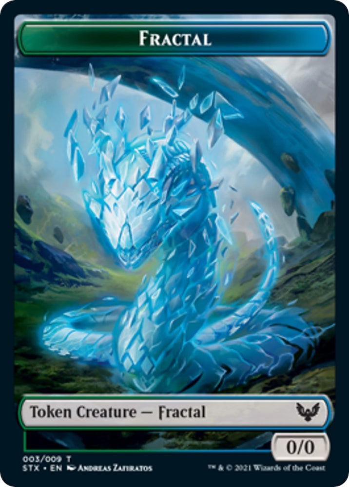 Image for Fractal (3) // Inkling (4) Double-sided Token (3 // 4) [Strixhaven: School of Mages]